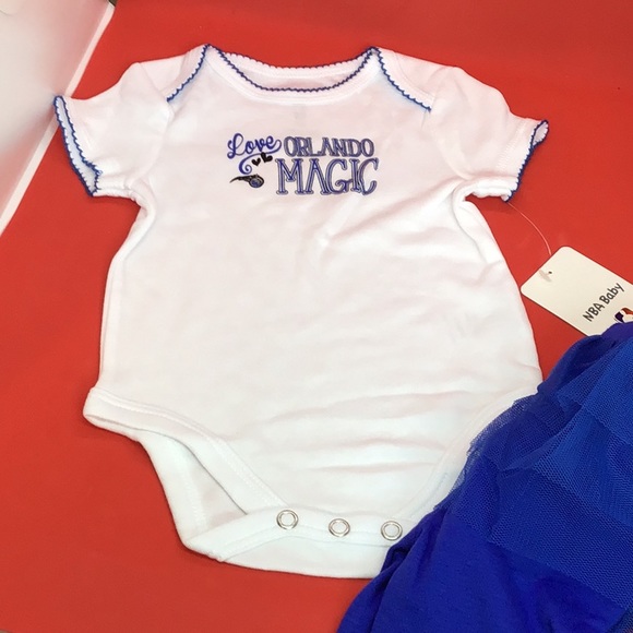 NBA Baby Orlando Magic Girls Sz 0-3 2-piece outfit - Picture 4 of 5